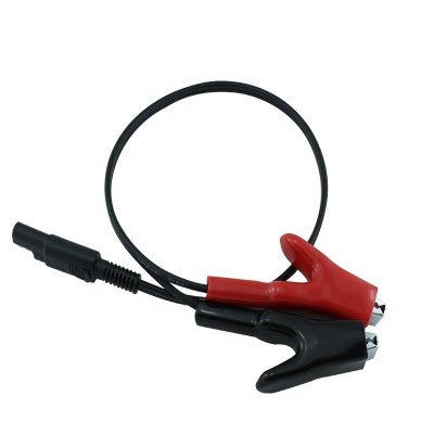 TOPCON SOKKIA Power Cable with Alligator clip to Female SAE 2-PIN connector, SAE to Alligator clips with fuse