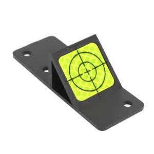 Placa de plástico con ángulo i target 4x4 - cm 10x4